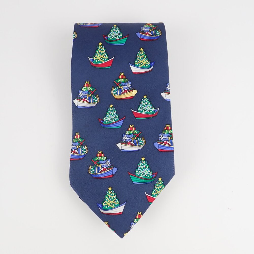 Mark Fore & Strike Tie Christmas Xmas Dory by Eric Holch Alynn Neckwear Silk